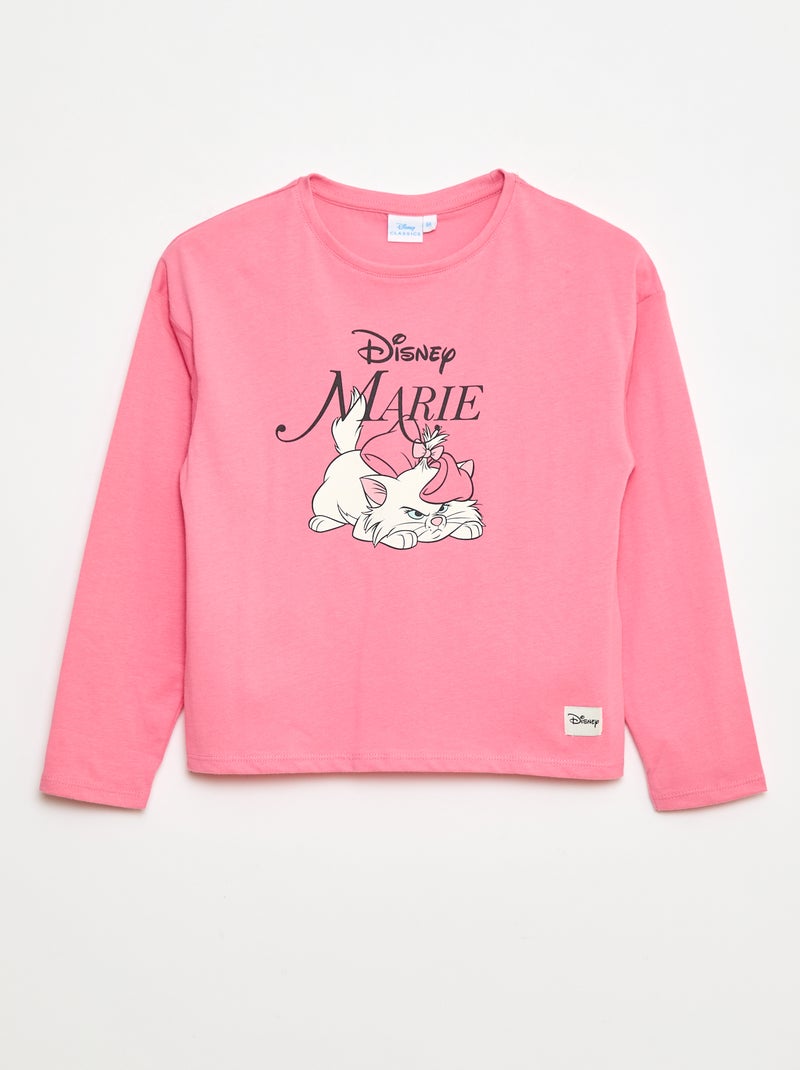 T-shirt liso 'Aristogatos' 'Disney' Rosa - Kiabi