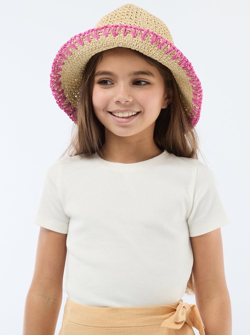 T-shirt liso com nós fantasia - Kiabi