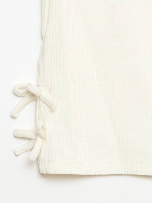 T-shirt liso com nós fantasia - Kiabi