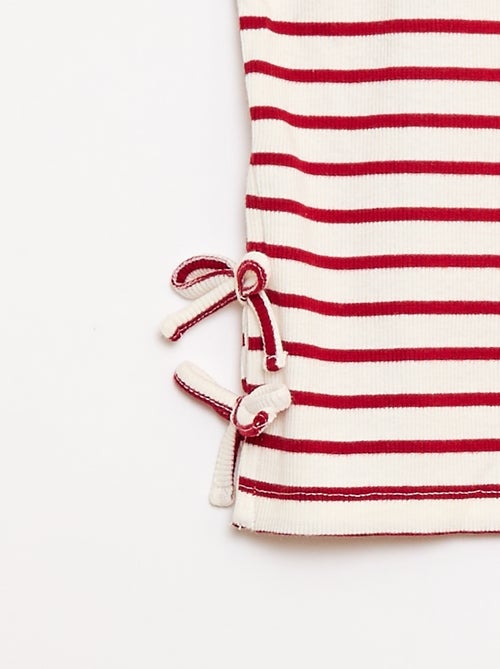 T-shirt liso com nós fantasia - Kiabi