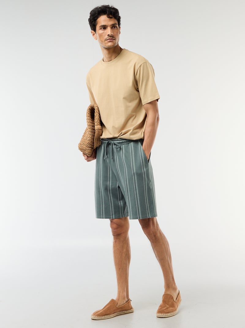 T-shirt liso confort fit / oversize Bege - Kiabi