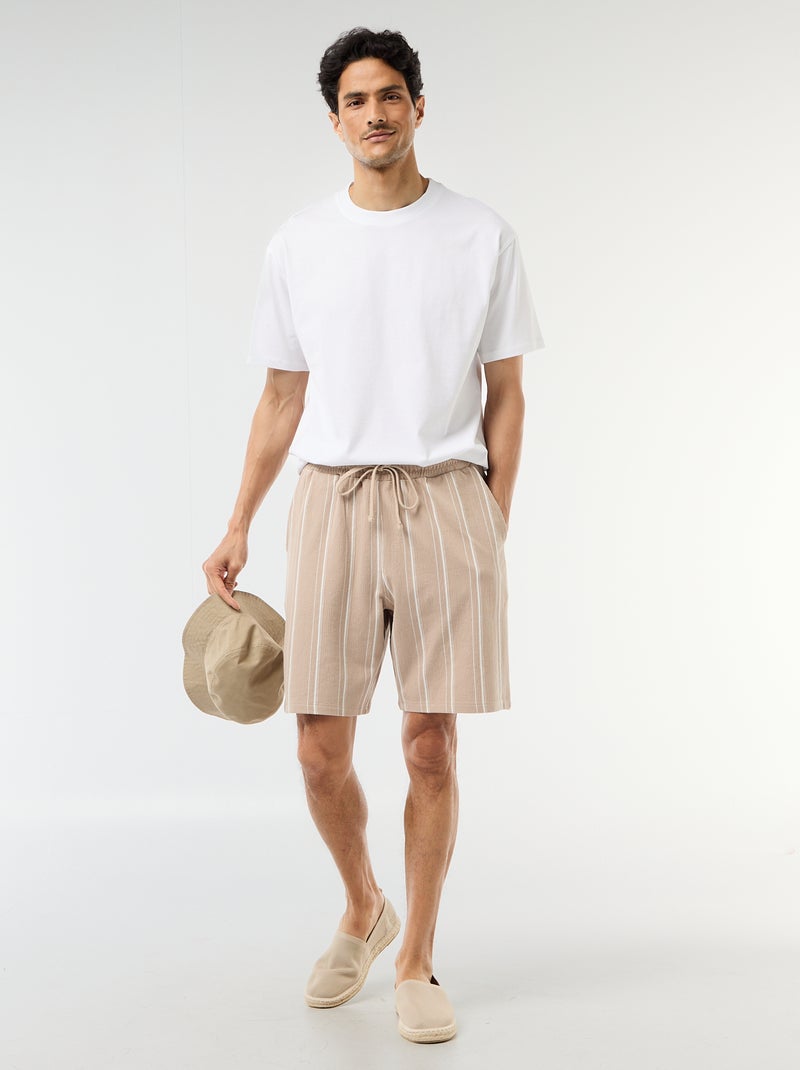 T-shirt liso confort fit / oversize Branco - Kiabi
