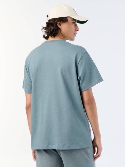 T-shirt liso de corte confortável / oversize de manga curta - Kiabi