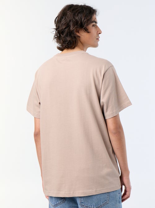 T-shirt liso de corte confortável / oversize de manga curta - Kiabi