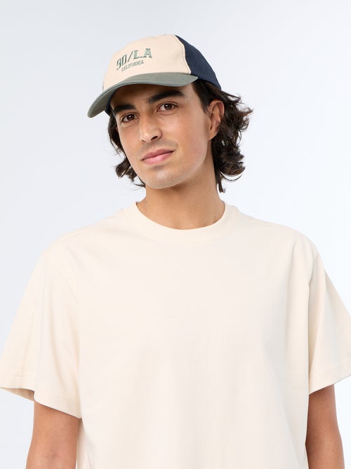 T-shirt liso de corte confortável / oversize de manga curta - Kiabi