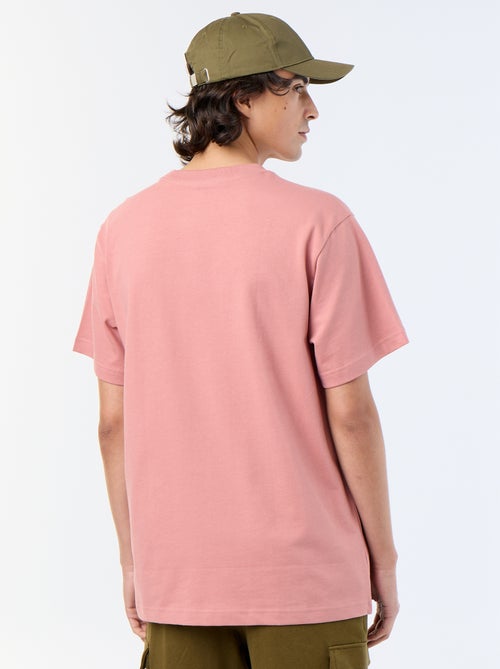 T-shirt liso de corte confortável / oversize de manga curta - Kiabi