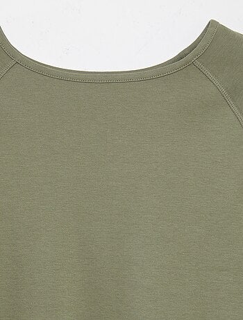 T-shirt liso de manga comprida - coleção Vestir Fácil