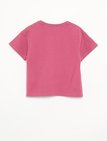 T-shirt liso de manga curta para criança - Kiabi