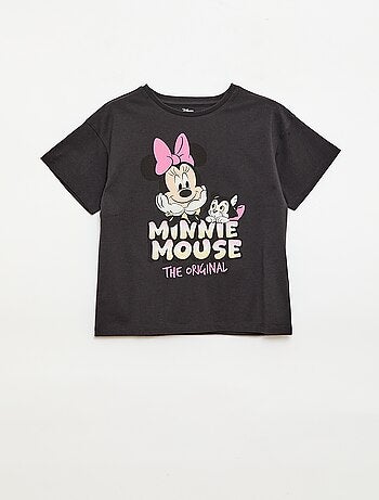 T-shirt 'Disney' 'Mickey' em algodão liso