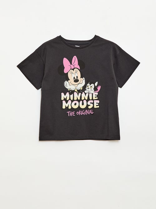 T-shirt liso \'Disney\' \'Minnie\' em algodão - Kiabi