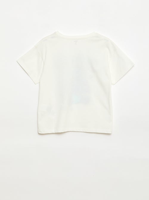 T-shirt liso 'Disney' 'Stitch' em algodão - Kiabi