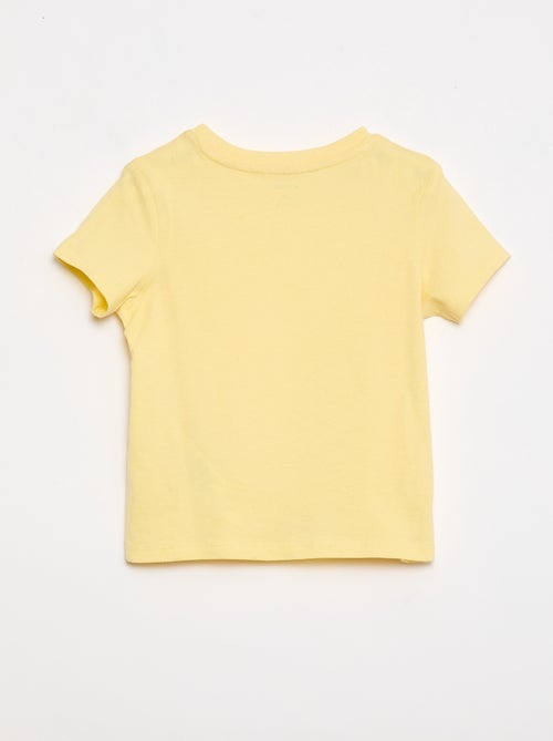 T-shirt liso em jersey de algodão - Kiabi