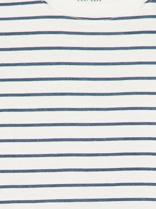 T-shirt liso em jersey de algodão - Kiabi