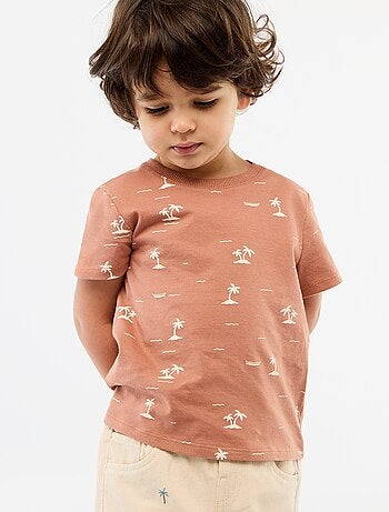 T-shirt liso em jersey de algodão