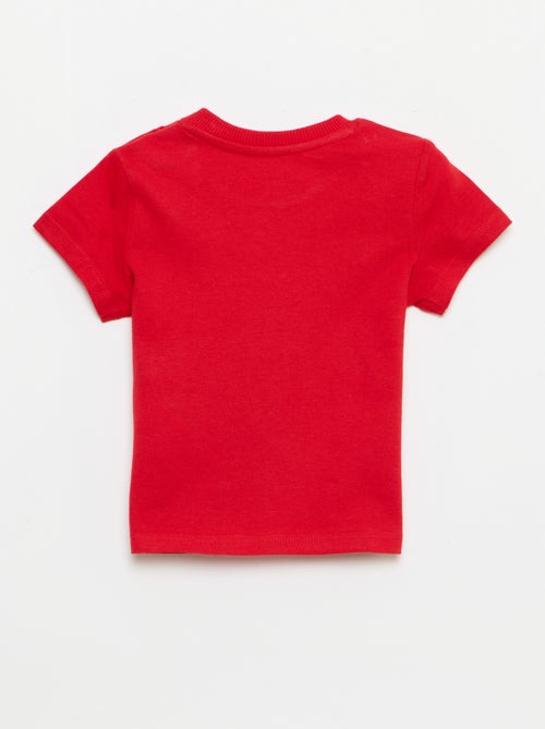 T-shirt liso em jersey de algodão - Kiabi