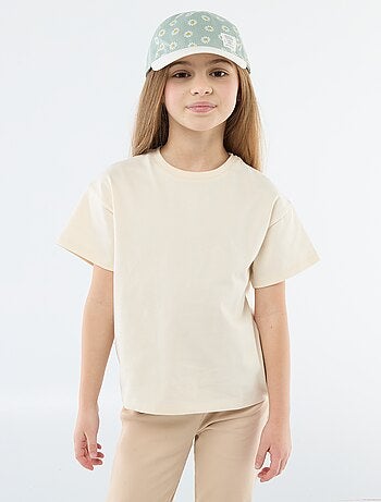 T-shirt em malha jersey de manga curta