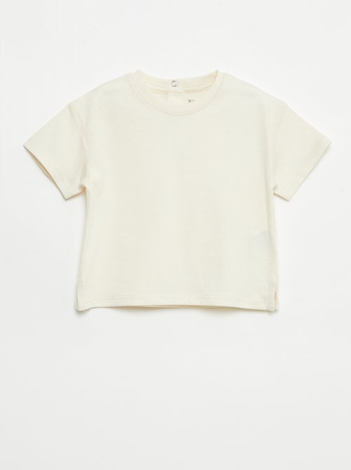 T-shirt liso sem mangas - Kiabi