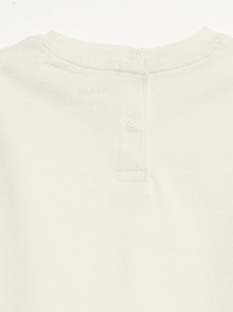 T-shirt liso sem mangas Cru - Kiabi
