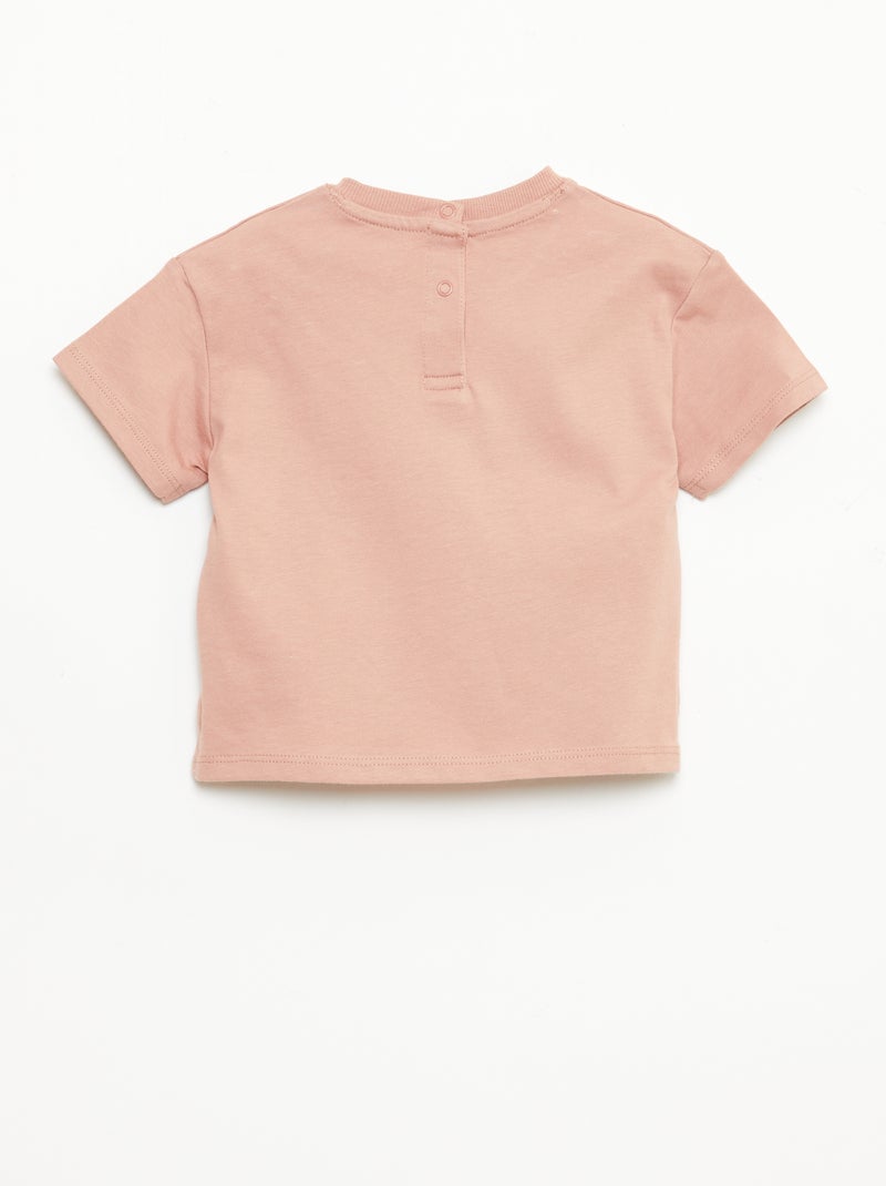 T-shirt liso sem mangas Rosa - Kiabi