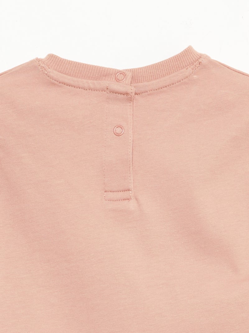 T-shirt liso sem mangas Rosa - Kiabi