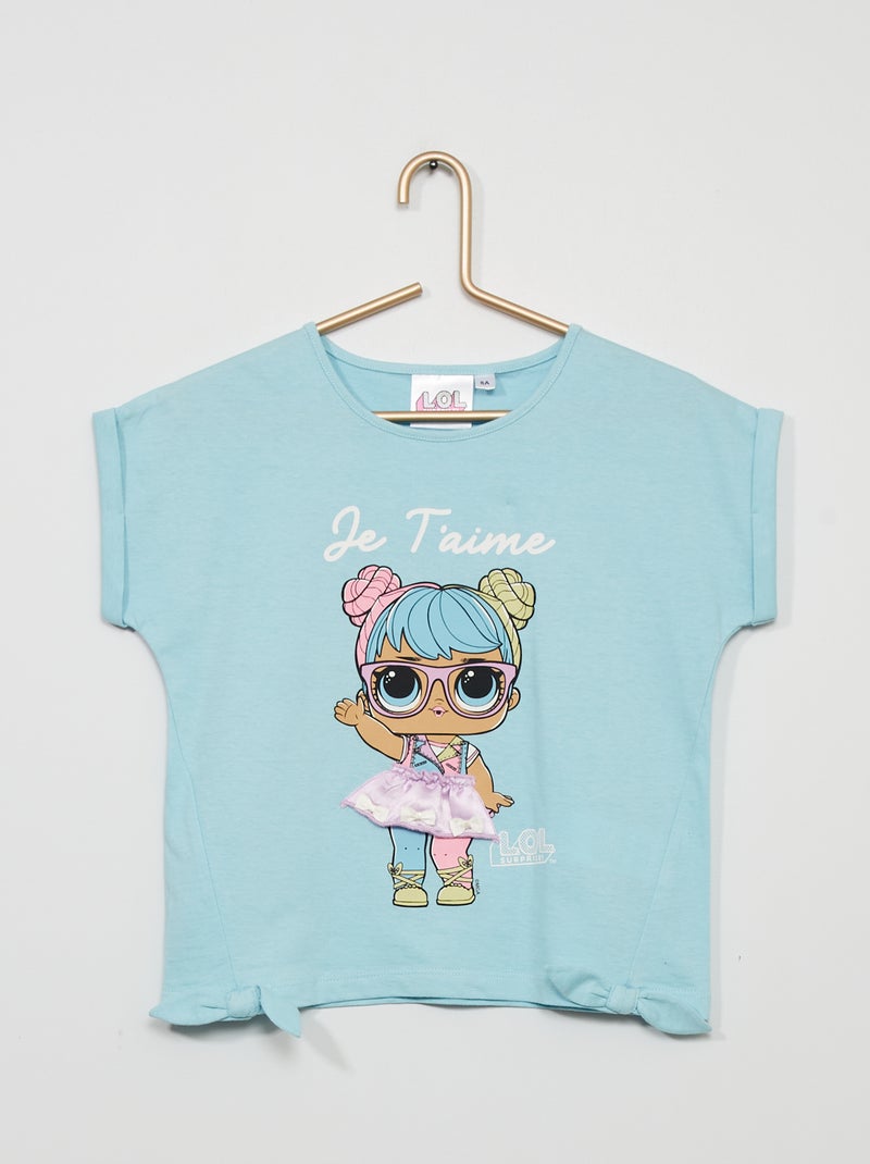 T-shirt 'LOL Surprise' Azul - Kiabi