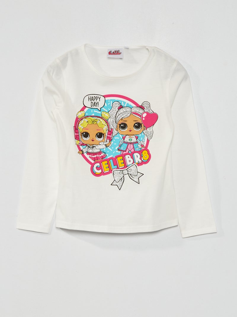 T-shirt 'LOL Surprise' Ecru - Kiabi