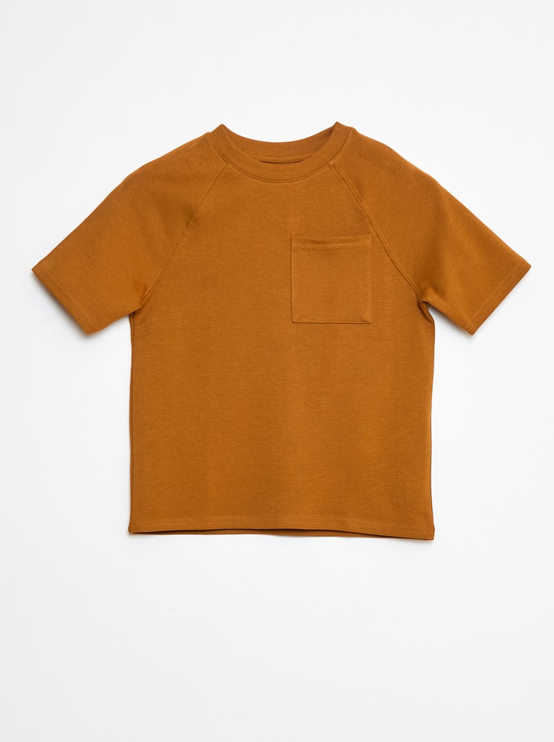 T-shirt loose de algodão Amarelo - Kiabi