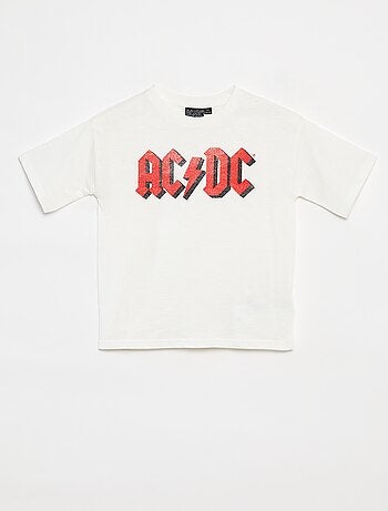 T-shirt loose de manga curta 'AC/DC'