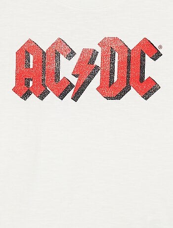 T-shirt loose de manga curta 'AC/DC'