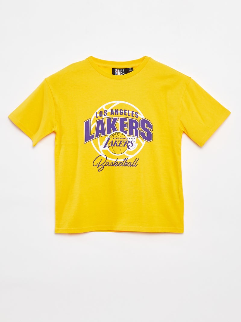 T-shirt loose de manga curta 'NBA' AMARELO - Kiabi