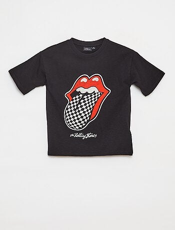 T-shirt loose de manga curta 'Rolling Stones'
