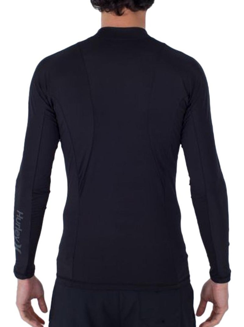 T-shirt lycra hurley channel crossing manga comprida preto para homem Preto - Kiabi