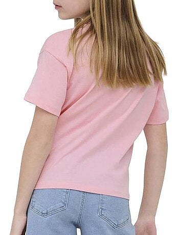 T-shirt maiken rosa para criança only