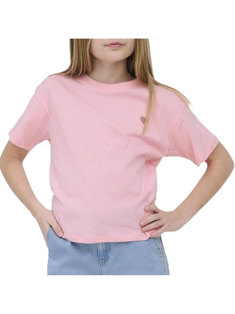 T-shirt maiken rosa para criança only Rosa - Kiabi