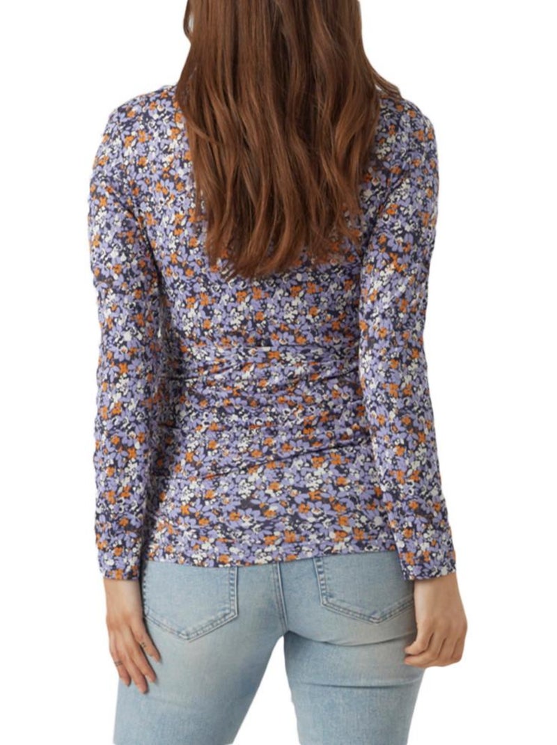 T-Shirt Malha Mauve para Mulher Mamalicious Asta Roxo - Kiabi