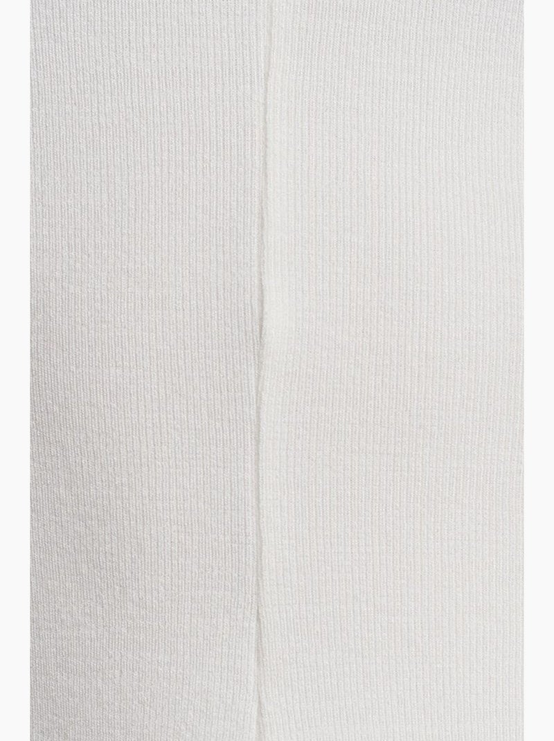 T-shirt malha texturizada peplum manga comprida dilvin Branco - Kiabi