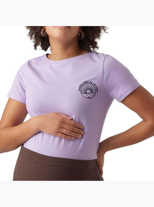 T-shirt Malva para Mulher Mamalicious Meryl - Kiabi