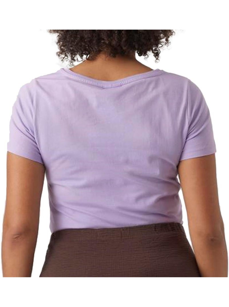 T-shirt Malva para Mulher Mamalicious Meryl Roxo - Kiabi