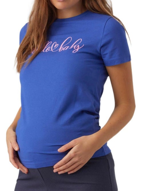 T-shirt Mamalicious Somya Azul para Mulher - Kiabi T-shirt Mamalicious Somya Azul para Mulher - Kiabi