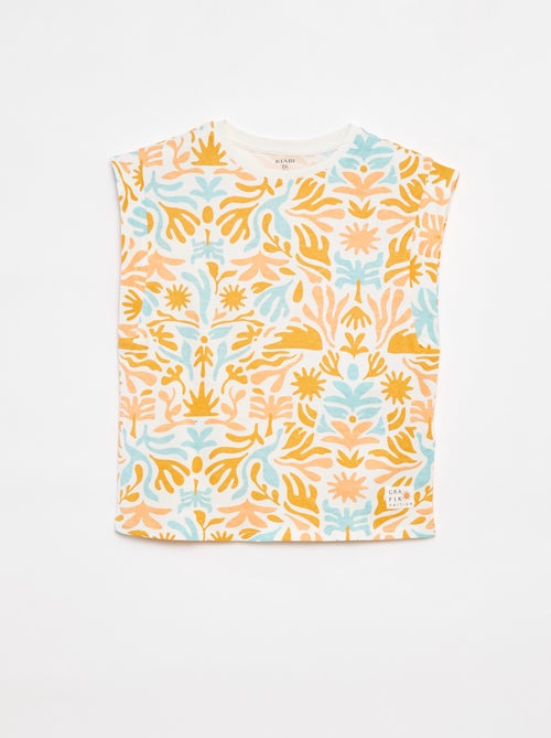 T-shirt manga cava - Grafik Edition - Kiabi