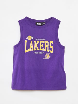T-shirt manga cava de gola redonda 'NBA'