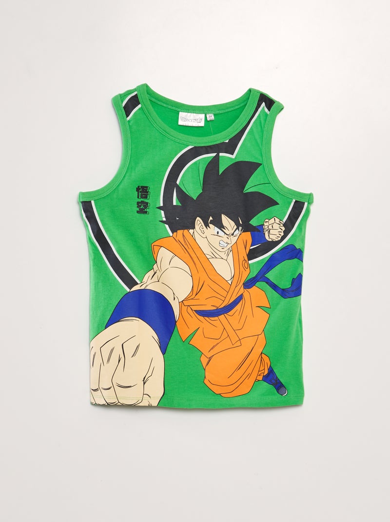 T-shirt manga cava 'Dragon ball' VERDE - Kiabi