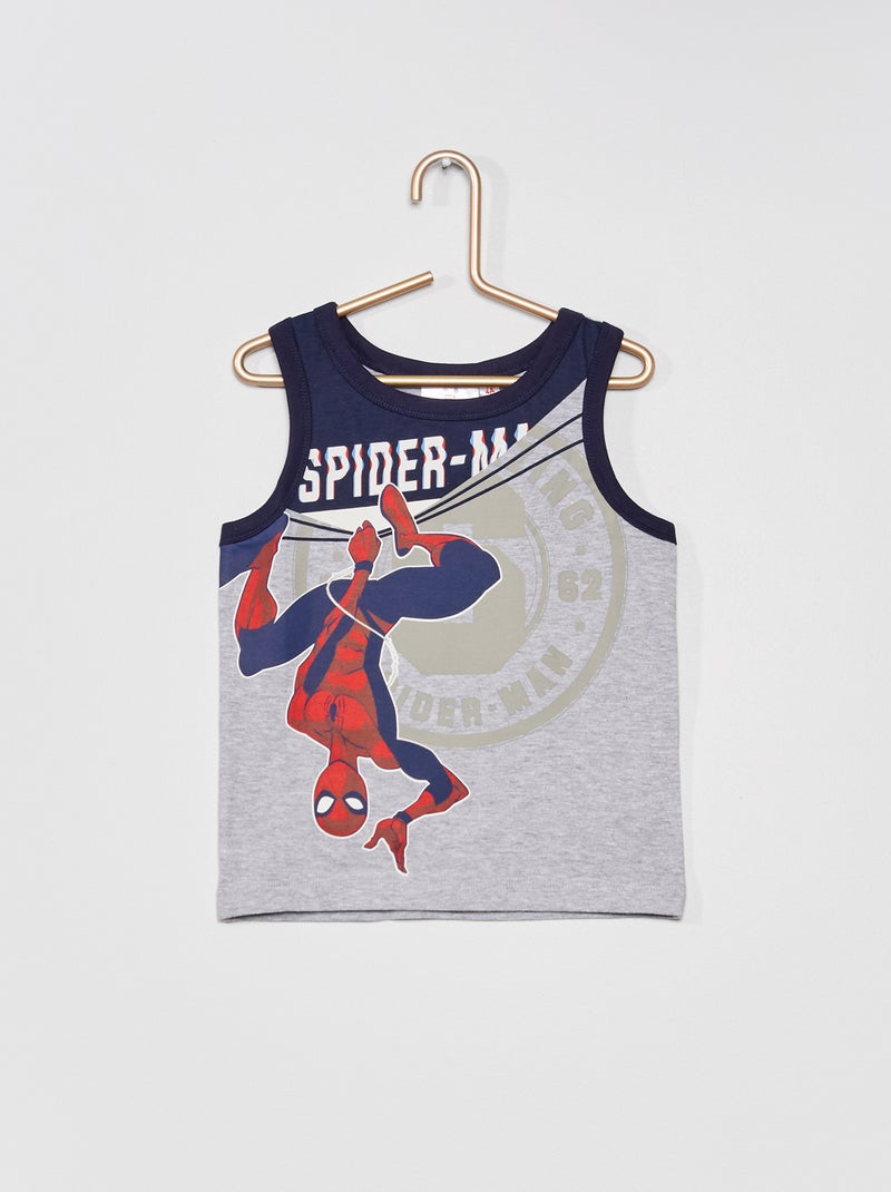 T-shirt manga cava 'Homem-Aranha' da 'Marvel' Cinza - Kiabi