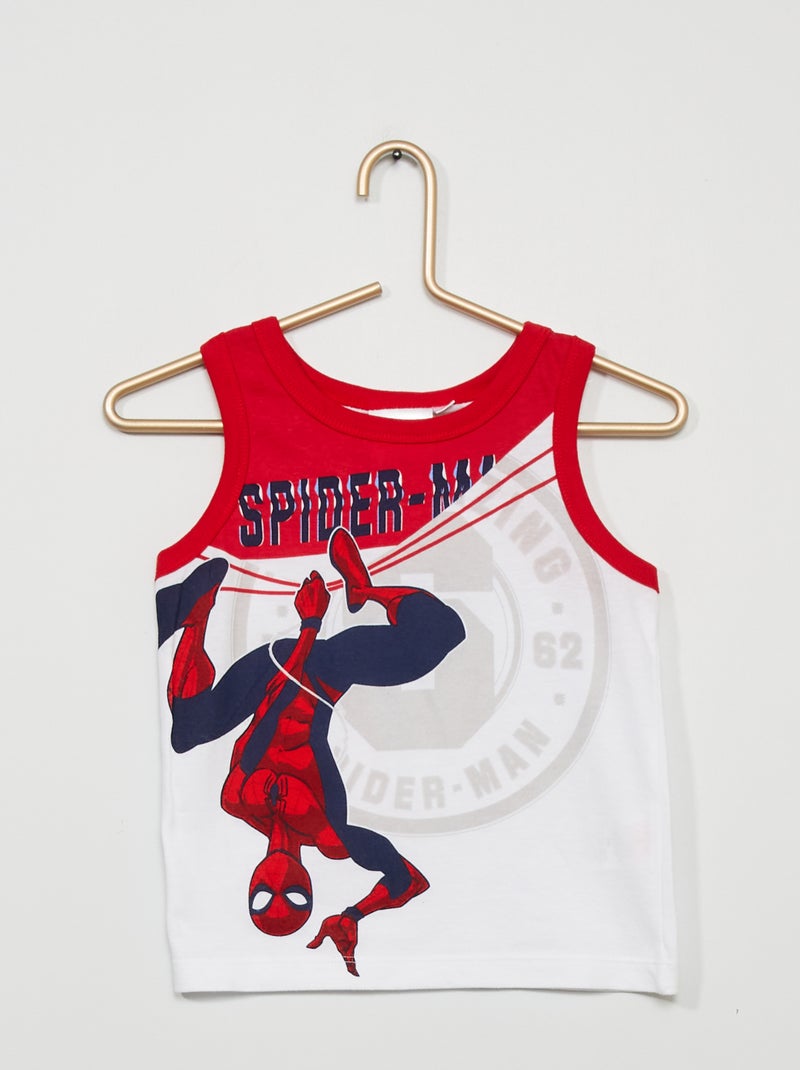 T-shirt manga cava 'Homem-Aranha' da 'Marvel' Vermelho - Kiabi