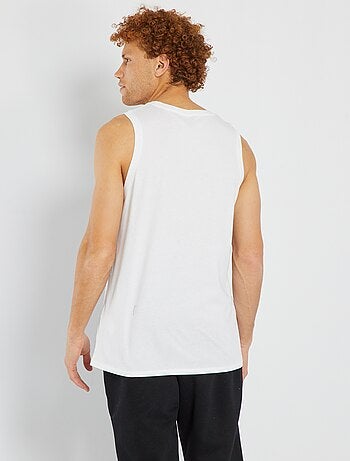 T-shirt manga cava para dormir liso