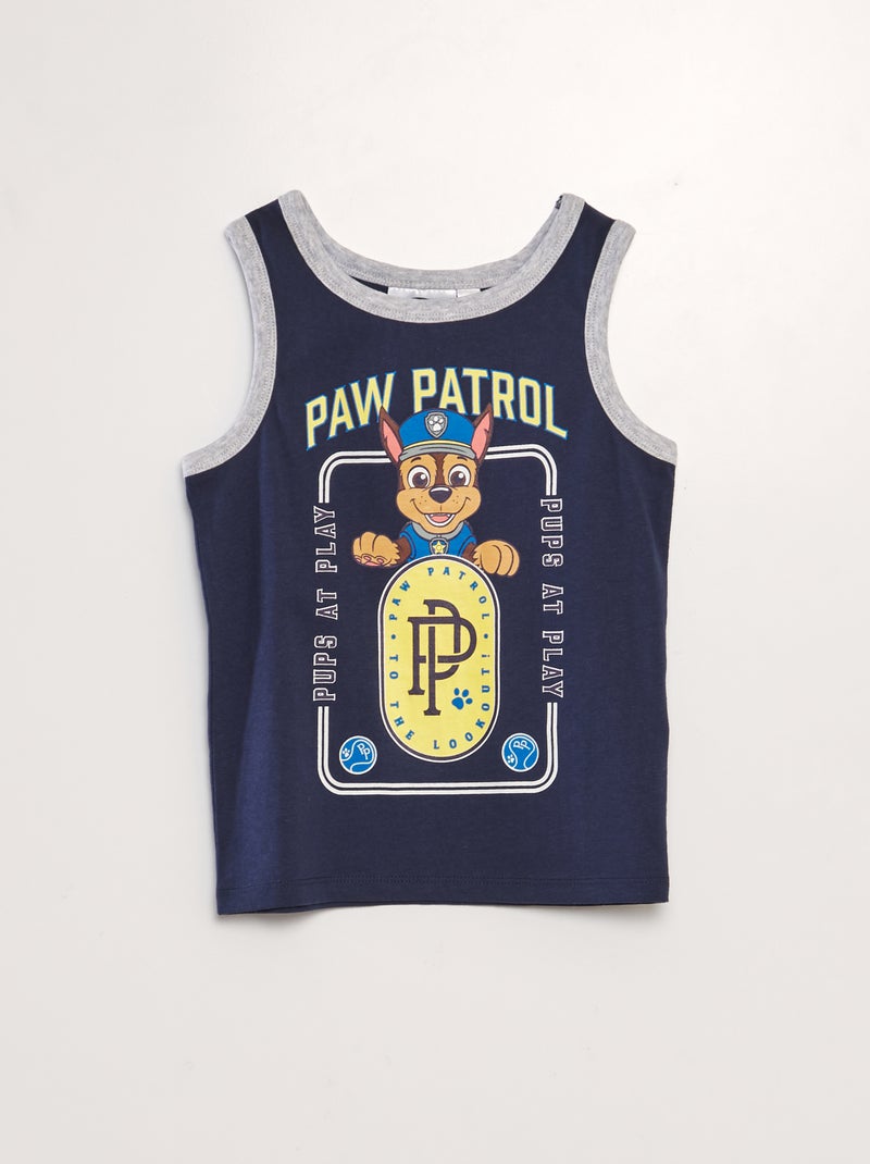 T-shirt manga cava 'Patrulha Pata' AZUL - Kiabi