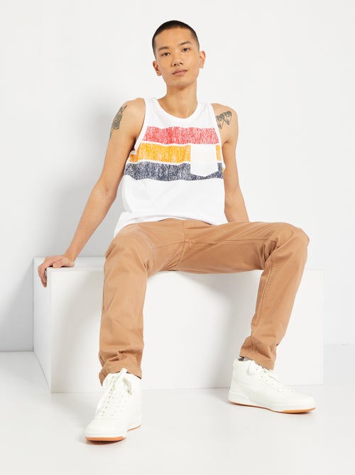 T-shirt manga cava 'Produkt' - Kiabi
