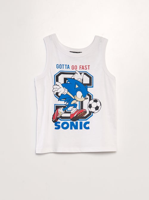 T-shirt manga cava 'Sonic' - Kiabi