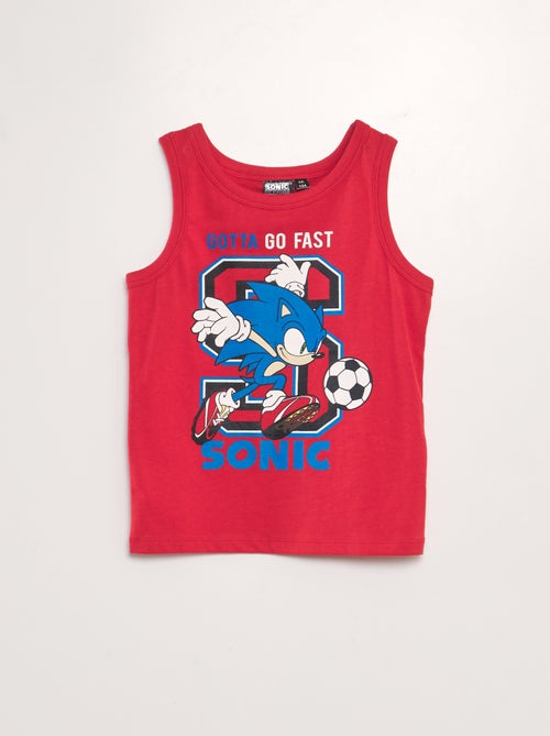 T-shirt manga cava 'Sonic' - Kiabi