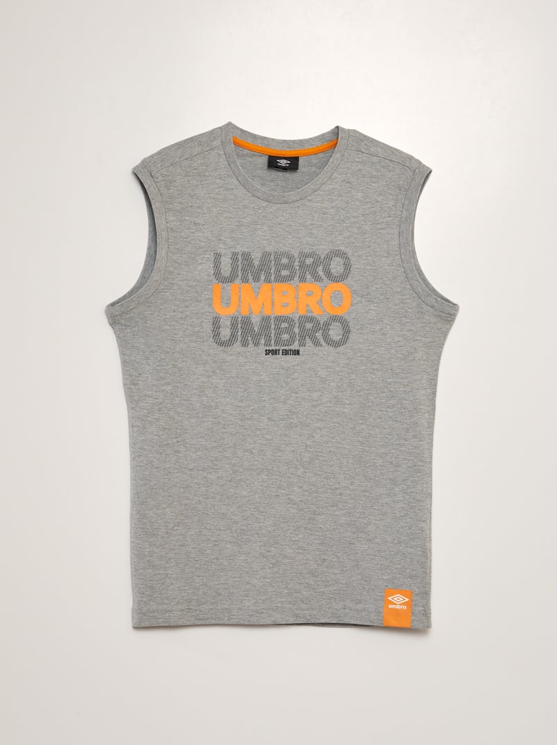 T-shirt manga cava 'Umbro' de gola redonda CINZA - Kiabi